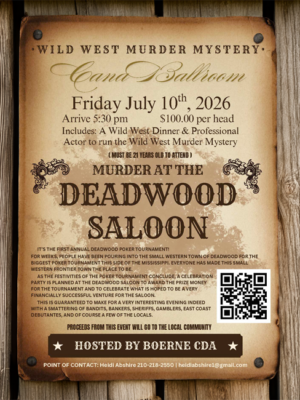 Wild West Murder Mystery & Dinner